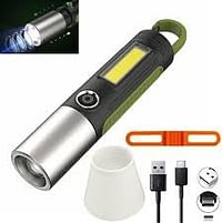 Flashlight Telescopic Multifunctional LED Strong Light Zoom Rechargeable Torch Waterproof Lighting Emergency Light