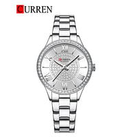 CURREN 9084 Original Brand Stainless Steel Band Wrist Watch For Women  With  Box .