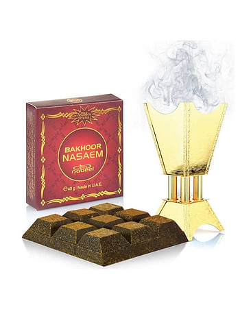 Pack of 2 Nabeel Bakhoor&Nasaem Fragrance 40 Grams Bar