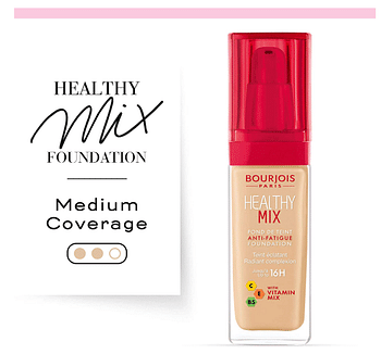 Bourjois Healthy Mix Anti Fatigue Foundation 30ml Sealed - 52 Vanilla