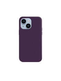 Max & Max iPhone 14 Magnetic Silicon Case, Support Wireless Charging, Shockproof Protection Smooth Grip Anti-Scratch, Camera Lens Protection Cover (Purple)