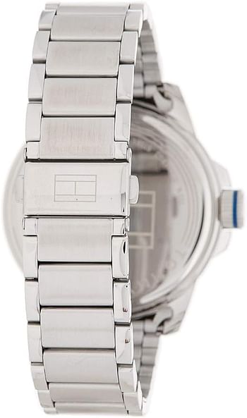 Tommy Hilfiger Three-Hand Silver-Tone Stainless Steel Men's watch 1791073