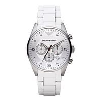 Emporio Armani Mens Quartz Watch, Analog Display and Plastic Strap AR5859