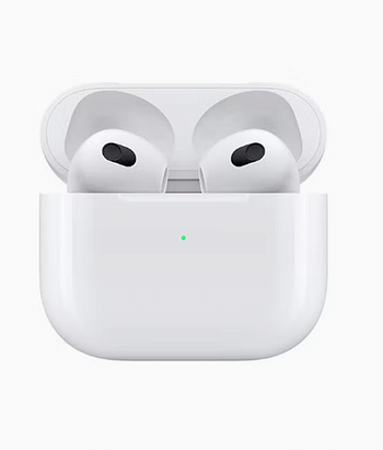 Apple AirPods 2021 (3rd Generation) with Lightning Charging Case White