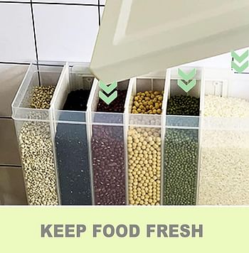 Kitchen wall mounted food dispenser, Rice Dispenser Storage Tank Cereal Boxes Rice Bucket Grain Moisture Proof Storage Kitchen Container Dry Food Countertop Bucket With Lid Whole Grains