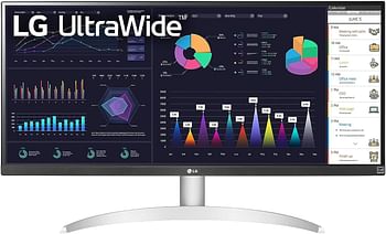 LG 29WQ600 29 inch UltraWide Monitor, 21:9, FHD 2560 x 1080P , IPS, sRGB 99%, HDR10, AMD FreeSync , 1ms MBR, 100Hz Refresh Rate, 2 x 7W Speakers with MaxxAudio, White