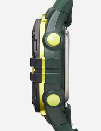 Lorus Men's Digital Quartz Watch R2327PX9, Green-yellow, strap