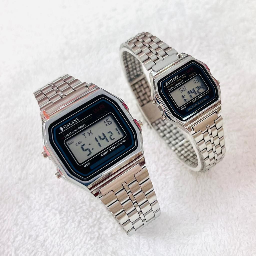 Galaxy Vintage Sports Digital Couple Watch 1159