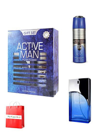 Active Man Gift Set 80 ML Spray and 200 ML Deo