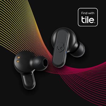 Skullcandy Dime 2 True Wireless Earbuds With Tile Finding Technology 12 Hours Total Battery IPX4 Sweat and Water Resistant Secure Noise Isolating Fit True Black