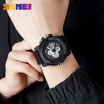 SKMEI 2065 Shockproof Clock Fashion Waterproof Military Mens Wristwatches Sport Electronic Digital Men Watch Black