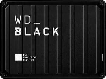 WD_BLACK 2TB P10 Game Drive - External HDD, Portable Hard Drive, for On-The-Go Access to Your Game Library, Works with Console or PC - WDBA2W0020BBK-WES1 - Black