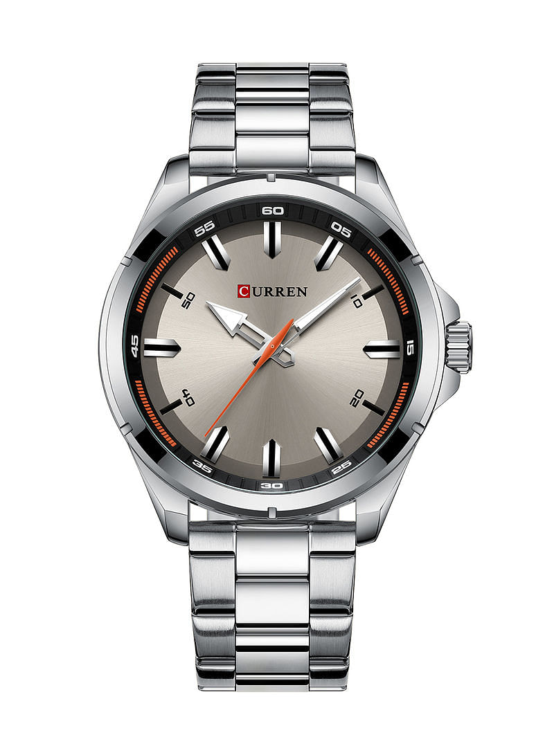 CURREN Men's Waterproof Stainless Steel BAnd Casual Quartz Watch 8320 - 46 mm - Silver