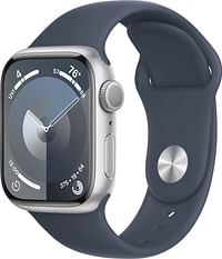 Apple Smart Watch Series 9 41MM/SM (MR903LW/A) Silver Aluminum / Storm Blue