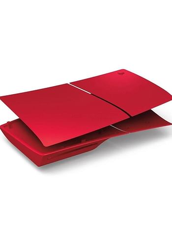 PS5 Slim Digital Edition Console Plates Case for PS5 Slim Optical Drive Replacement, Hard Anti-Drop Panel Shell Accessories - Red