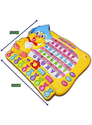Kiki Magic Academy Talking Alphabet Learning Toy for Kids Above 3 Years Toddler Tablet with A to Z Alphabet and 1 to 10 Numbers, 3 Learning Modes and Multiple Tunes