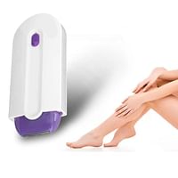 USB Rechargeable Painless Hair Removal Kit, Dual Use Women Hair Removal Tools, Laser Touch Epilator Women White