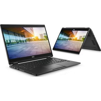 Dell Latitude 7390 x360-2 in 1 -13.3" FHD Touch Display , Intel Core i7-8th Gen - 16GB Ram - 512GB SSD - Intel UHD Graphics 620 - Windows 11 - Keyboard Eng Arabic- Color Black