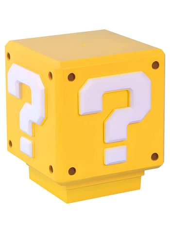 ضوء ليلي من Super Bros-Mini Question Block Night Light، مصباح بجانب السرير، مصباح مكتب للأطفال والمشجعين، هدية عيد ميلاد، يعتمد على الرسم البياني للرسم بالألوان المائية