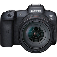 Canon DS126836 EOS R5 Mirrorless Digital Camera 45MP Full-Frame CMOS Sensor - Black