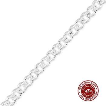 925 curb Cuban Chain Necklace Silver Chain for men women