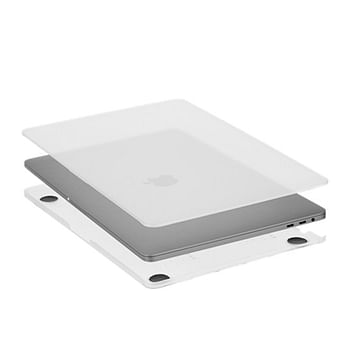 جراب Case-mate Snap-On Apple Macbook Pro 16 "2021 (USB-C) - غطاء شفاف مقاوم للصدمات والخدش ، شفاف بشعار Apple مع غطاء لوحة المفاتيح (تخطيط الولايات المتحدة والمملكة المتحدة) - شفاف