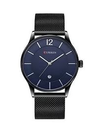 CURREN Men's Water Resistant Analog Wrist Watch 8231 - 42 mm - Black Blue