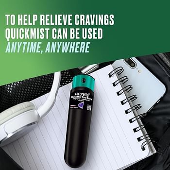 Nicorette QuickMist 1mg Spray Mouth spray Nicotine Fresh mint-Duo- 1 x 150 Sprays Stop Smoking or Vaping Aid