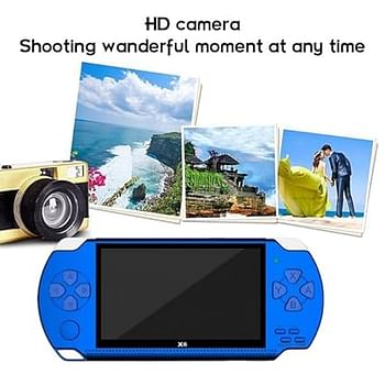 Portable Handheld Game Console 8gb 4.3 Inch Mp4 Player Video Game Console Free 1000 Games Ebook Camera Recording Gaming Consoles - Blue