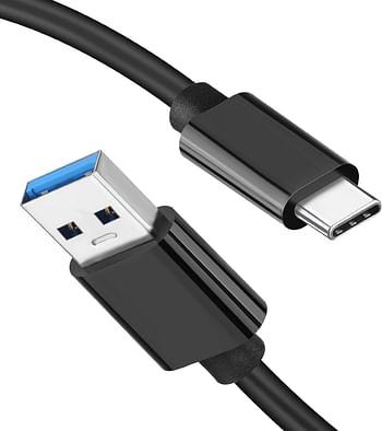 كابل USB 3.1 /3.2  فائق السرعة من النوع A إلى الجيل الثاني من النوع C (1 متر)، كابل شحن سريع 3 أمبير و10 جيجابت في الثانية M/M 20 بوصة لمزامنة البيانات متوافق مع جميع أجهزة