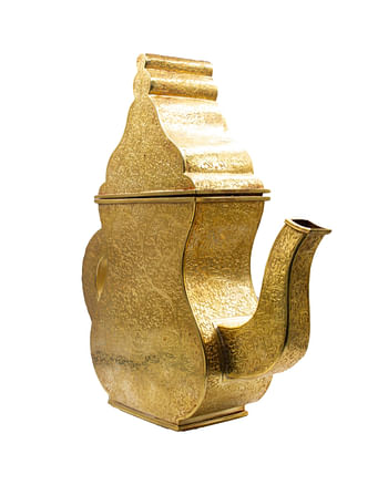 Exquisite Gold Plated Extravaganza Teapot with Intricate Detailing Home Decor