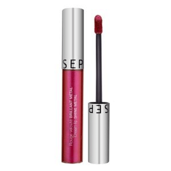 Cream Lip Shine Metal - Red Velvet Shine Metal Lipstick - 27 Fizzy Fushia - 5 ml