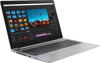 HP ZBook 15u G6 Mobile Workstation Gaming Laptop / i7-8th Gen / RAM 32GB DDR4 / 512GB SSD /  15.6 Inch / AMD Radeon Pro WX 3200 4GB Graphics / Grey / Keyboard Eng / Arabic - Windows 11