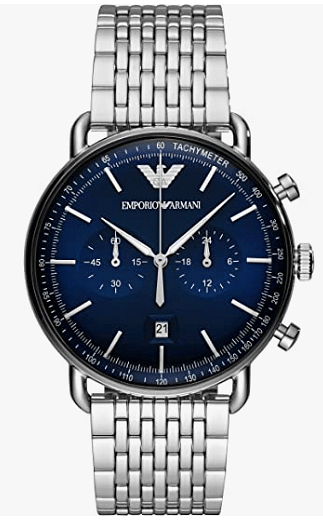 Emporio Armani watch AVIATOR AR11238 Men's regular imports Silver