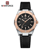 NAVIFORCE NF5026 Quartz Leather Bracelet Luxury Women Simple Lady Watch Waterproof Women Wathches Female Watch Reloj Mujer RG/B/B