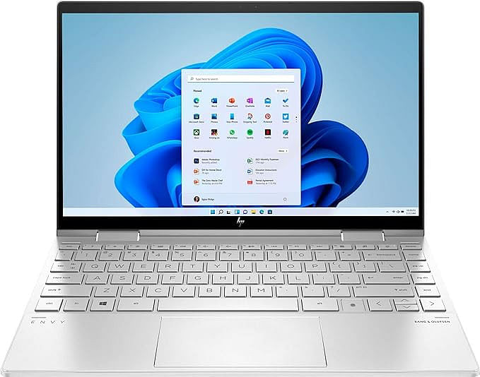 HP Envy X360 13 2-in-1 Laptop, 13.3 Inch Full HD OLED Touchscreen 11th Generation Intel 4-Core i7-1195G7, 8GB DDR4, 1TB SSD Backlit Fingerprint Thunderbolt HP Fast Charge, Windows 11 Pro, Silver