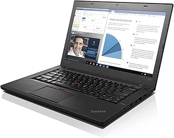 لينوفو لابتوب ثينك باد T460 خفيف الوزن الترا بوك بمعالج انتل كور i5-الجيل السادس وذاكرة RAM 8GB وSSD 256GB وشاشة 14 انش وويندوز 10 برو (مجدد)