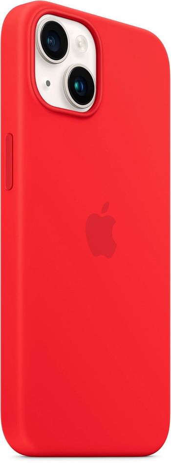 غطاء سيليكون آبل ماج سيف لهاتف آيفون ١٤ بلس (MPT63ZM / A) أحمر