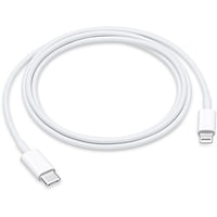 Apple Cable (1M) USB-C Male Connector To Lightning (MUQ93AM/A) White