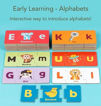 Duo Matching Puzzle-Letters Simple puzzles to jumpstart early learning