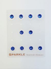 Swarovski Crystals Elements Ear, Face, Body Seeds Non-Piercing Blue
