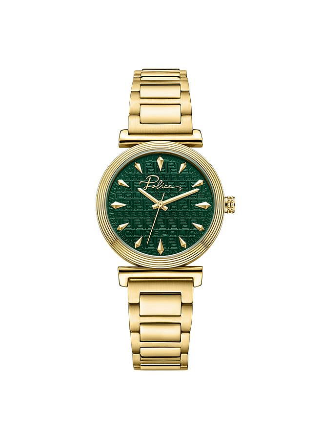 Police PEWLG2202502 Women's Analog Green Dial Watch