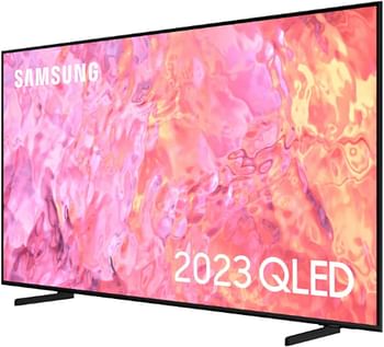 سامسونج تلفزيون ذكي Q60C QLED 4K HDR مقاس 50 بوصة (2023) - تلفزيون LED مزدوج، اليكسا مدمجة، شاشة عرض العاب فائقة الاتساع، حجم لون 100% مع كوانتوم دوت، معالج كريستال 4K، بروفايل اير سليم