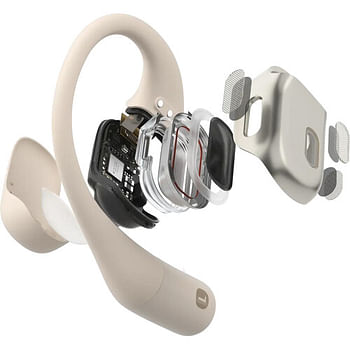 Shokz Openfit True Wireless Earphone With Dual Noise-Cancelling Microphones (T910BG) Beige