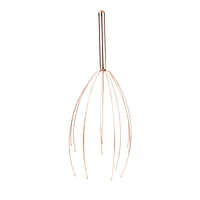 Kikkerland Copper Head Massager - Comfortable and Relaxing, Stimulates Sensitive Nerves with Rubber Tips that massage the Scalp - Copper