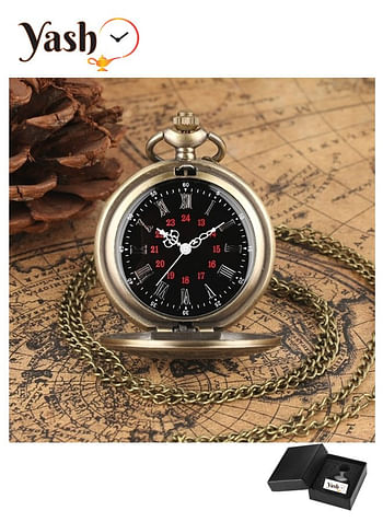 Yash Romanian Style Quartz Pocket Watches Collection Rom BRZ GC