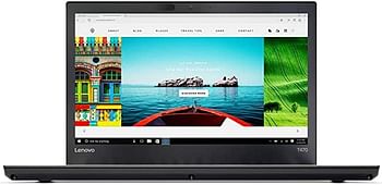 Lenovo ThinkPad T470 Laptop (20JM-S0Q000) Intel i5-6300U, 8GB RAM, 256GB SSD, 14-inch FHD 1920x1080, WIn10 Pro, 720p Webcam, 65W AC Adapter