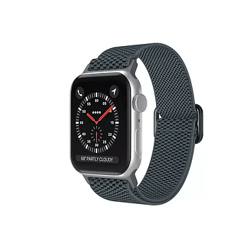 Worryfree Gadgets Breathable Nylon Loop Band For Apple Watch 45MM (KY09-C3GRY-42) Gray