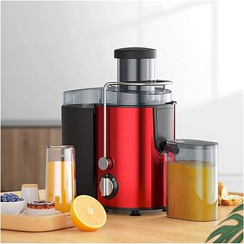 RAF Juice Extractor R-2817R, Juicer Machine Fruits & Vegetables Juicer, Dual Speed Centrifugal Juicer with Non-drip Function