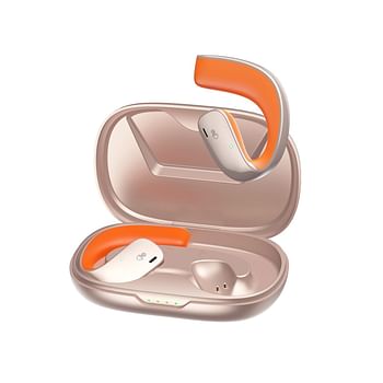 Black Shark Earphone T20 Earphone With Open Ear Wireless Earbuds Design, 35 Hours Long Battery Life, Strong 5.3 Bluetooth Connectivity, IPX67 Water Resistance and Comfortable and Lightweight - Gold